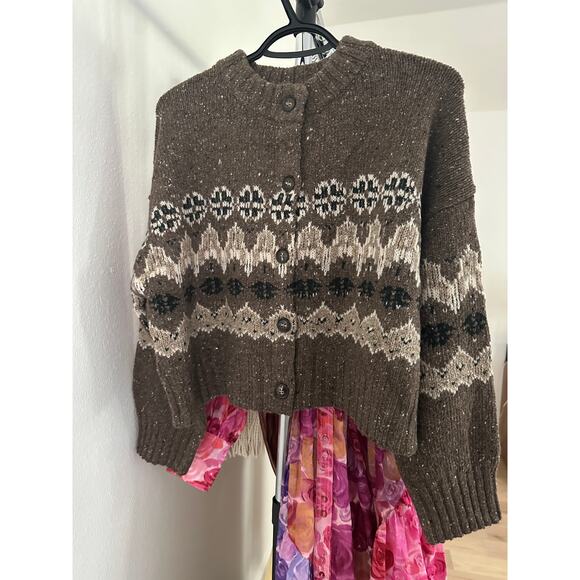 Altuzzara Cammie Sweater Oak Moss Fairisle M - Picture 5 of 9